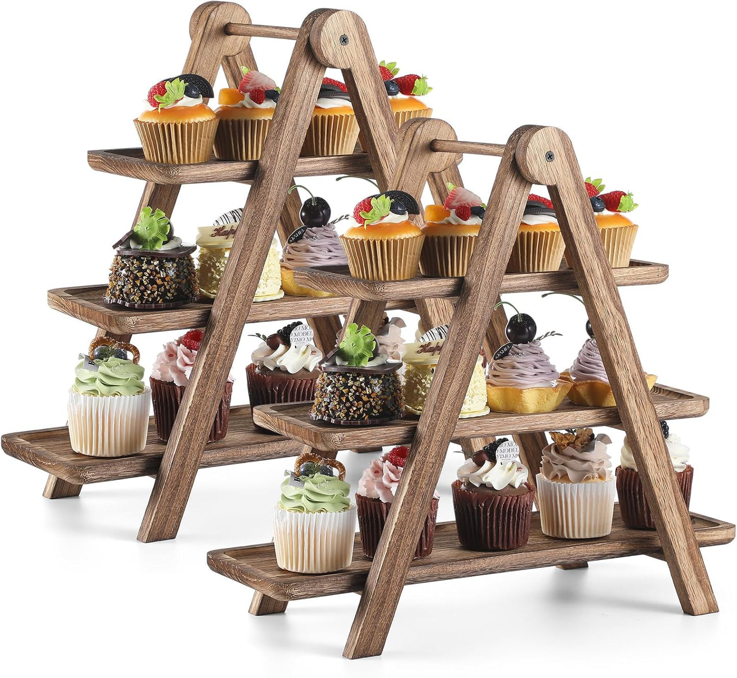 3 tired wooden serving stand