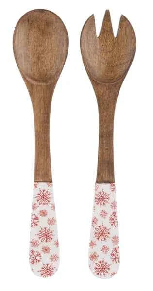 Snowflake Salad Servers 2pc.
