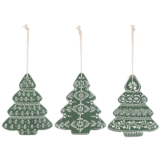 Hand Painted Christmas Tree Ornament
