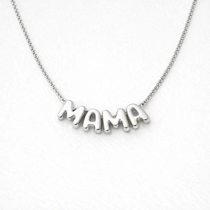 Mama Necklace- Silver