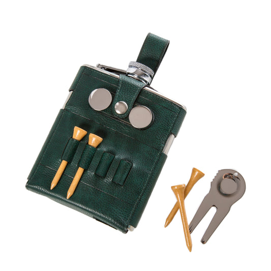The Teed up Flask 6oz (Green)