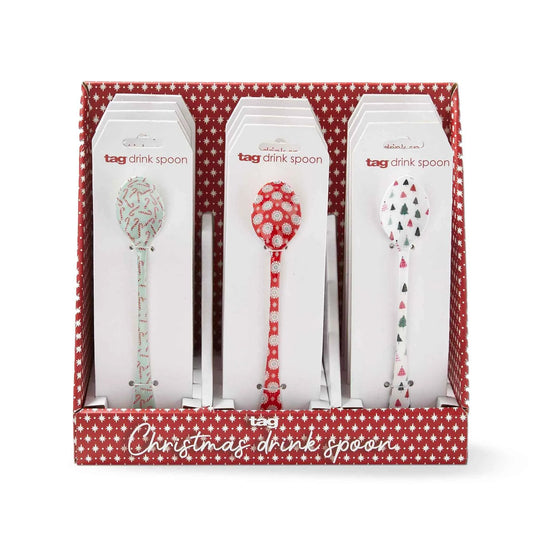 So This Is Christmas Drink Spoon - Assorted