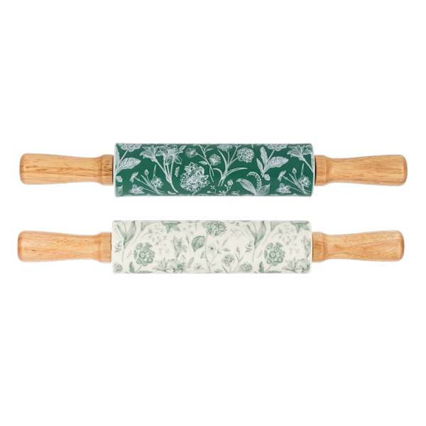 Green Botanical Rolling Pin -Sold Separately