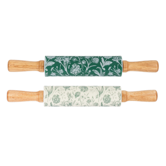 Green Botanical Rolling Pin -Sold Separately