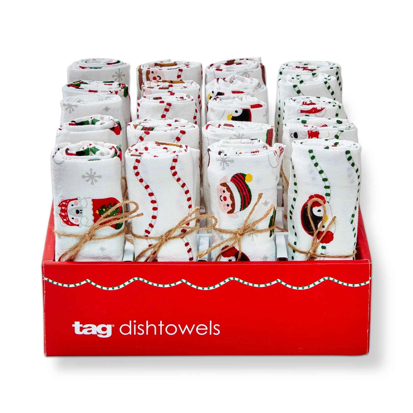 Holiday Cheer Flour sack Dishtowel - Sold Separately