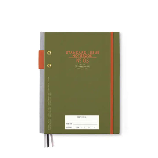 Planner Notebook No. 03 - Army Green + Chili