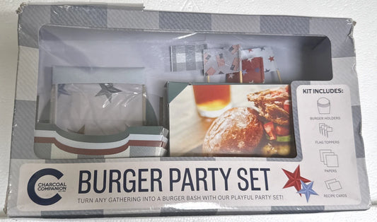 Burger Party Set for cookouts and barbeques