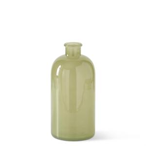 Hand Sprayed Green Glass Bottle
