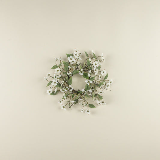 15" DOGWOOD CANDLE RING
