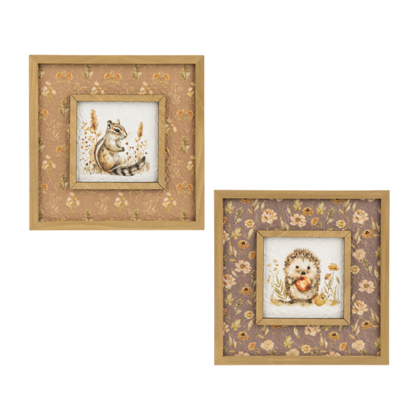 Framed Bountiful Animals Wall Decor (2 pc.)