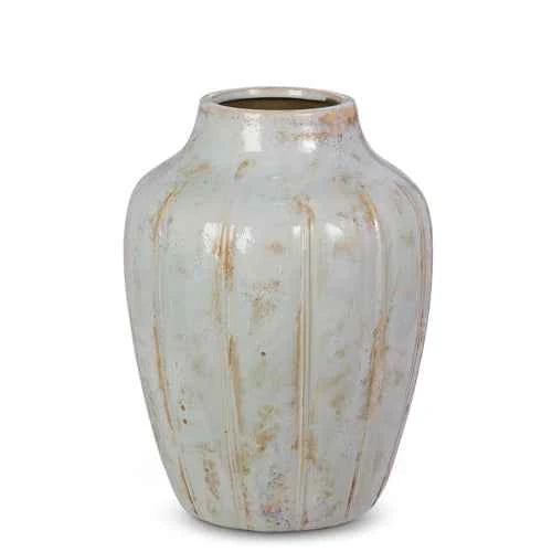 12" Whitewash Vase