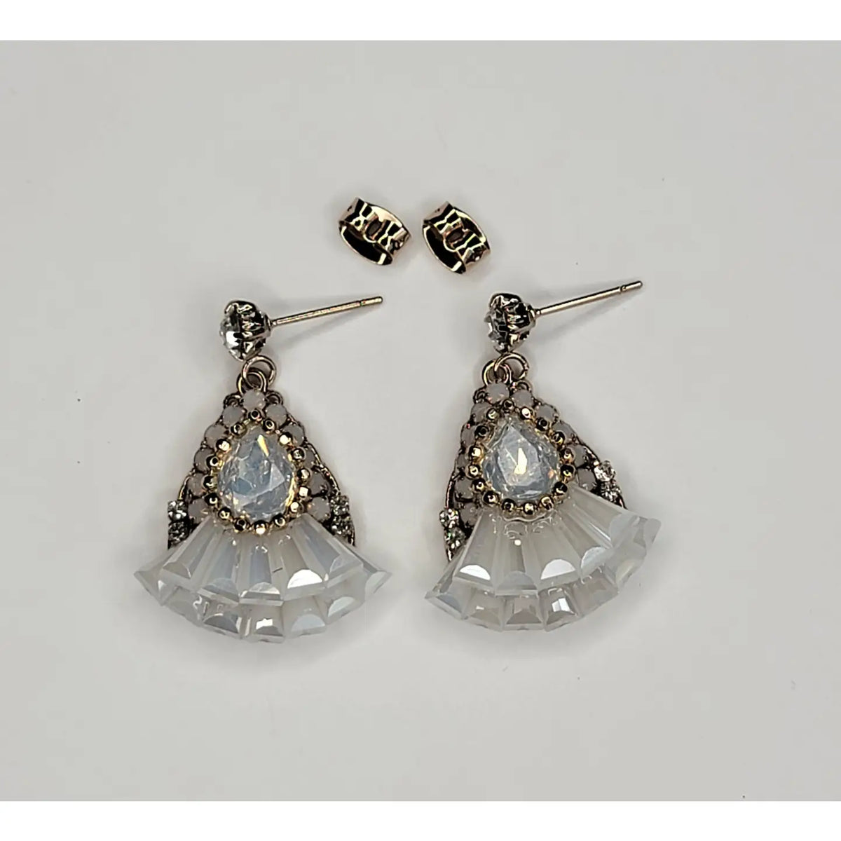 Handmade Dangle Earring -White