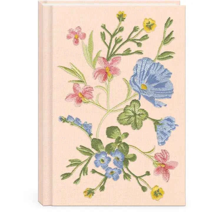 Ephemeral Garden Flowers Fabric Journal