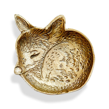 Deer Cast Aluminum Trinket Dish