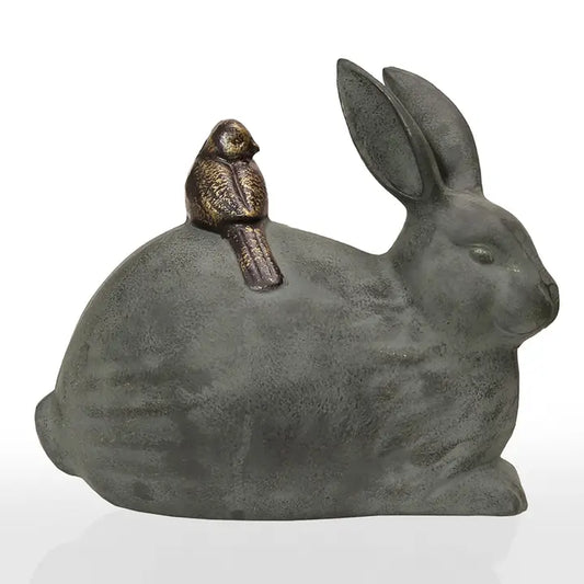 Rabbit and Little Friend Garden sculpture