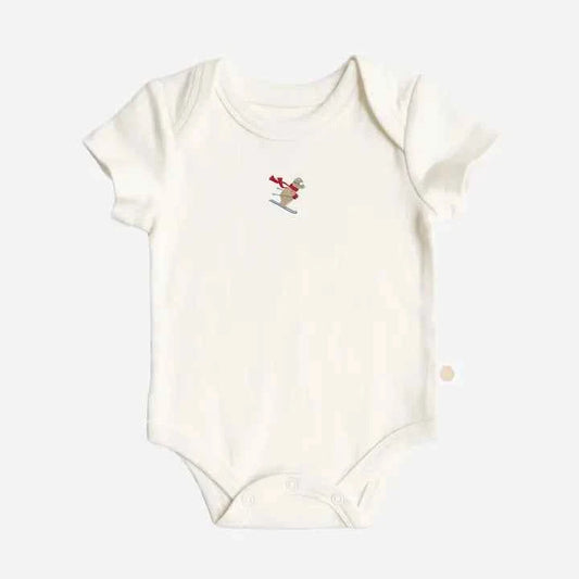 Onesie Ski Bear Baby Bodysuit Organic
