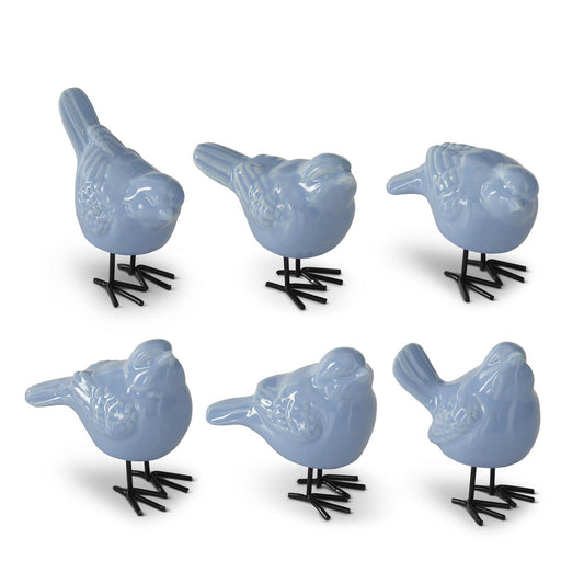 2.5 Inch Blue Porcelain Birds-sold separately