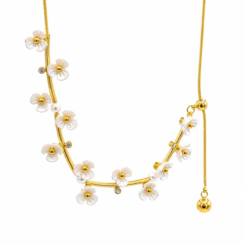 Flower Cascade Necklace
