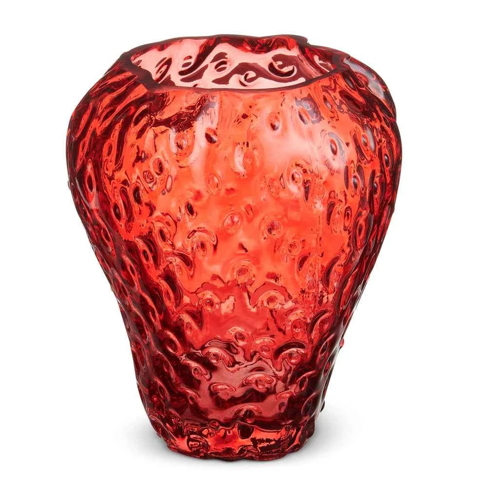 6.5" Strawberry Bouquet Vase