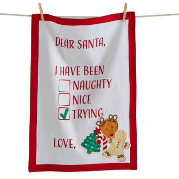 Dear Santa Dishtowel
