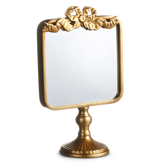 13.25" Gold Bow Mirror