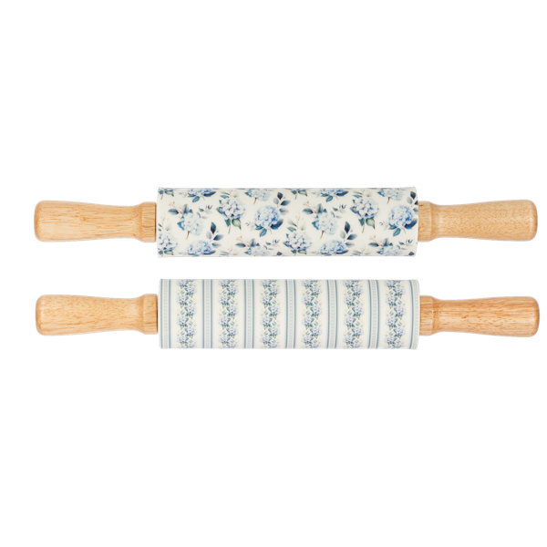 Blue Hydrangea Rolling Pin