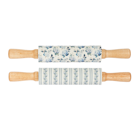 Blue Hydrangea Rolling Pin