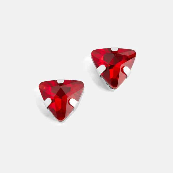 Triangle Jewel Stud
