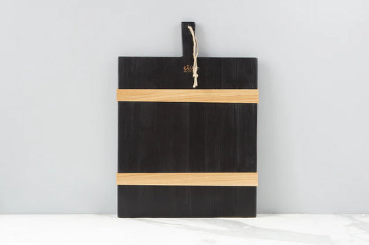 Mod Charcuterie Cheese Board Square, Black