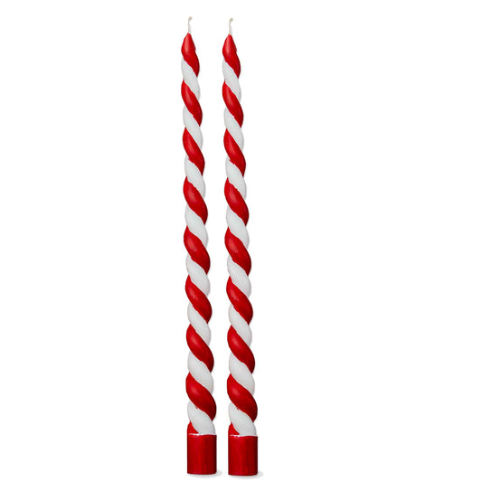 Christmas Twist Tapers Set Of 2