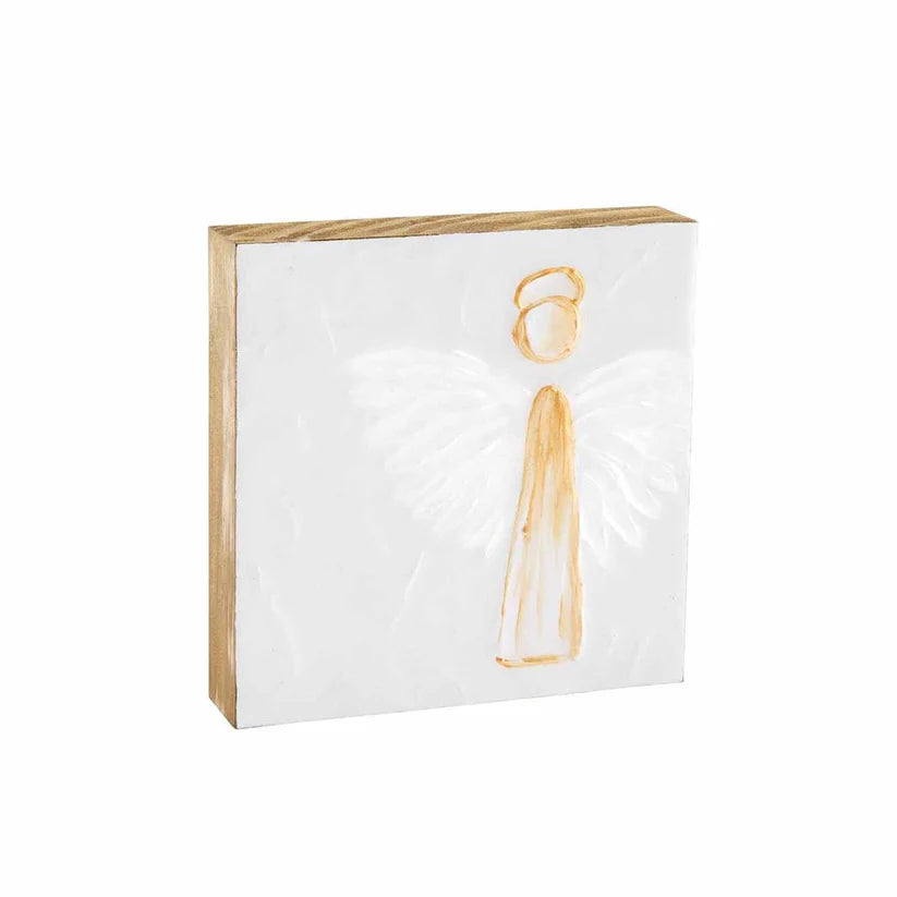Large Angel Block Plaque