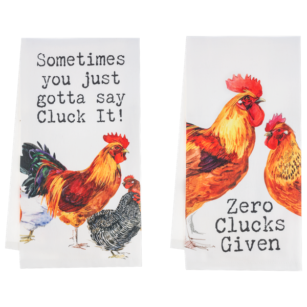 Chicken Humor Tea Towel - Sold Separetely