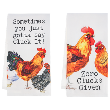 Chicken Humor Tea Towel - Sold Separetely