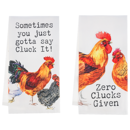 Chicken Humor Tea Towel - Sold Separetely