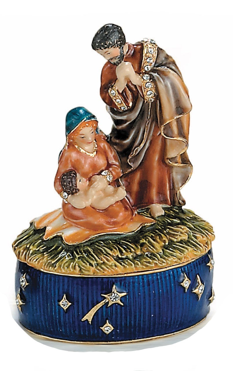 Christmas Nativity Scene Trinket Box