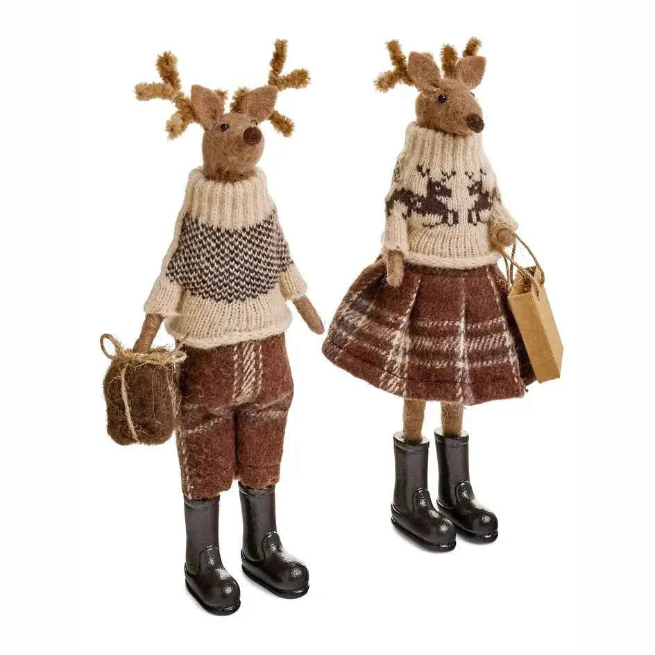 Decorative  Deer W/Gift Wool -Sold Separetely
