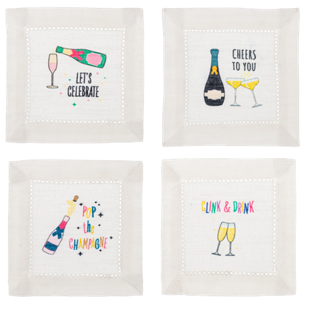 Celebrate Cocktail Fabric Napkins