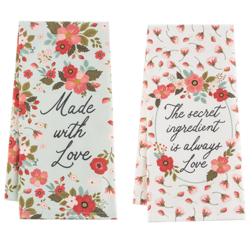 Floral Tea Towel - Sold Separately