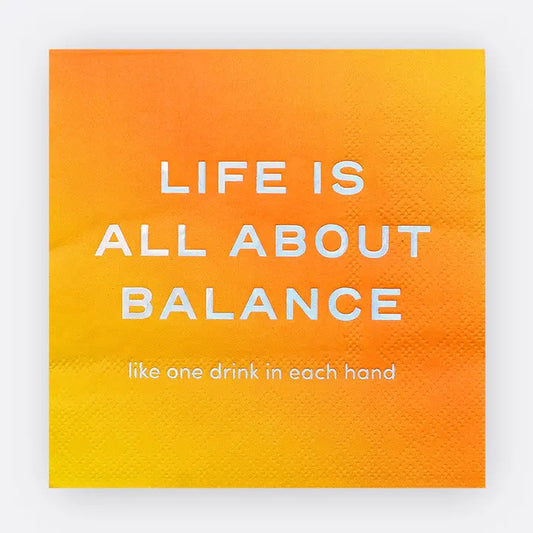 Life Balance - Beverage Paper Napkin