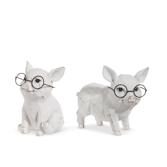5" Pig with Glasses-sold separately