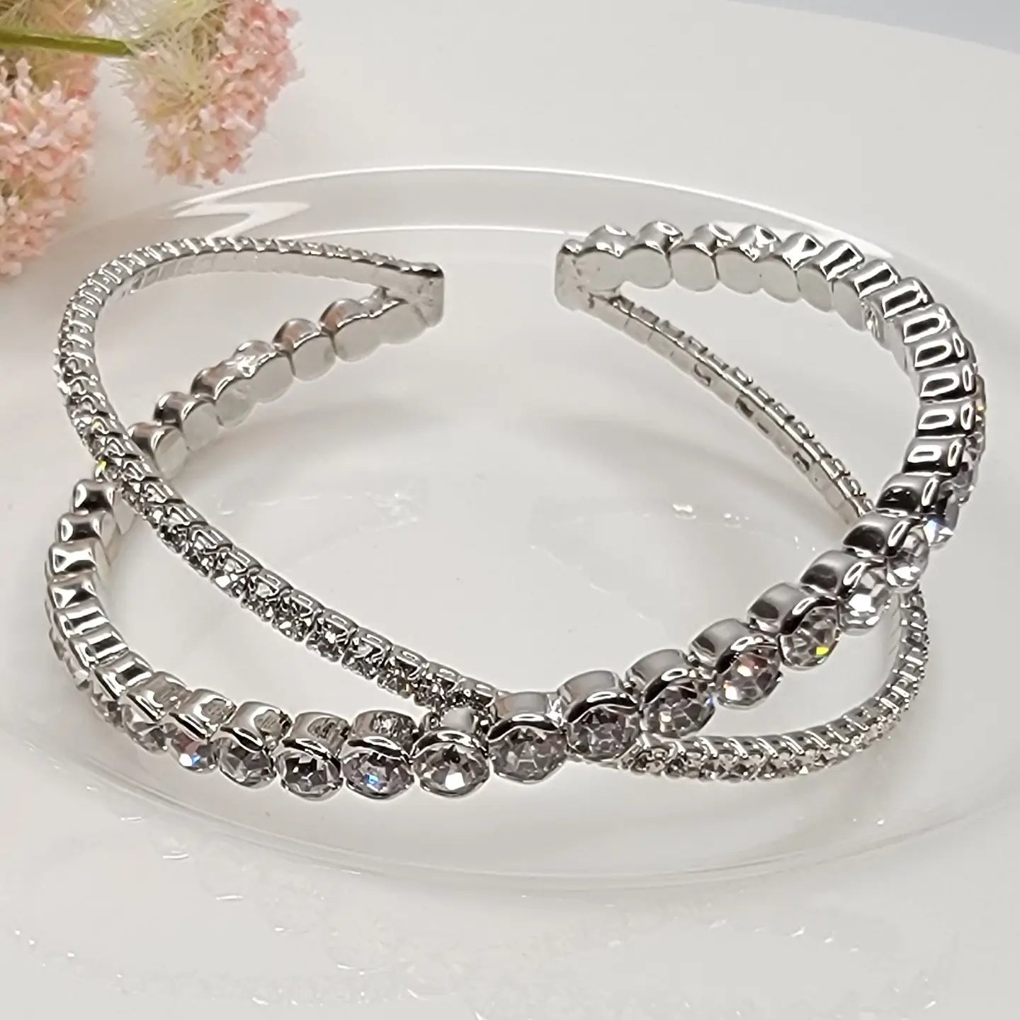 Two Strand Rhinestone Bracelet