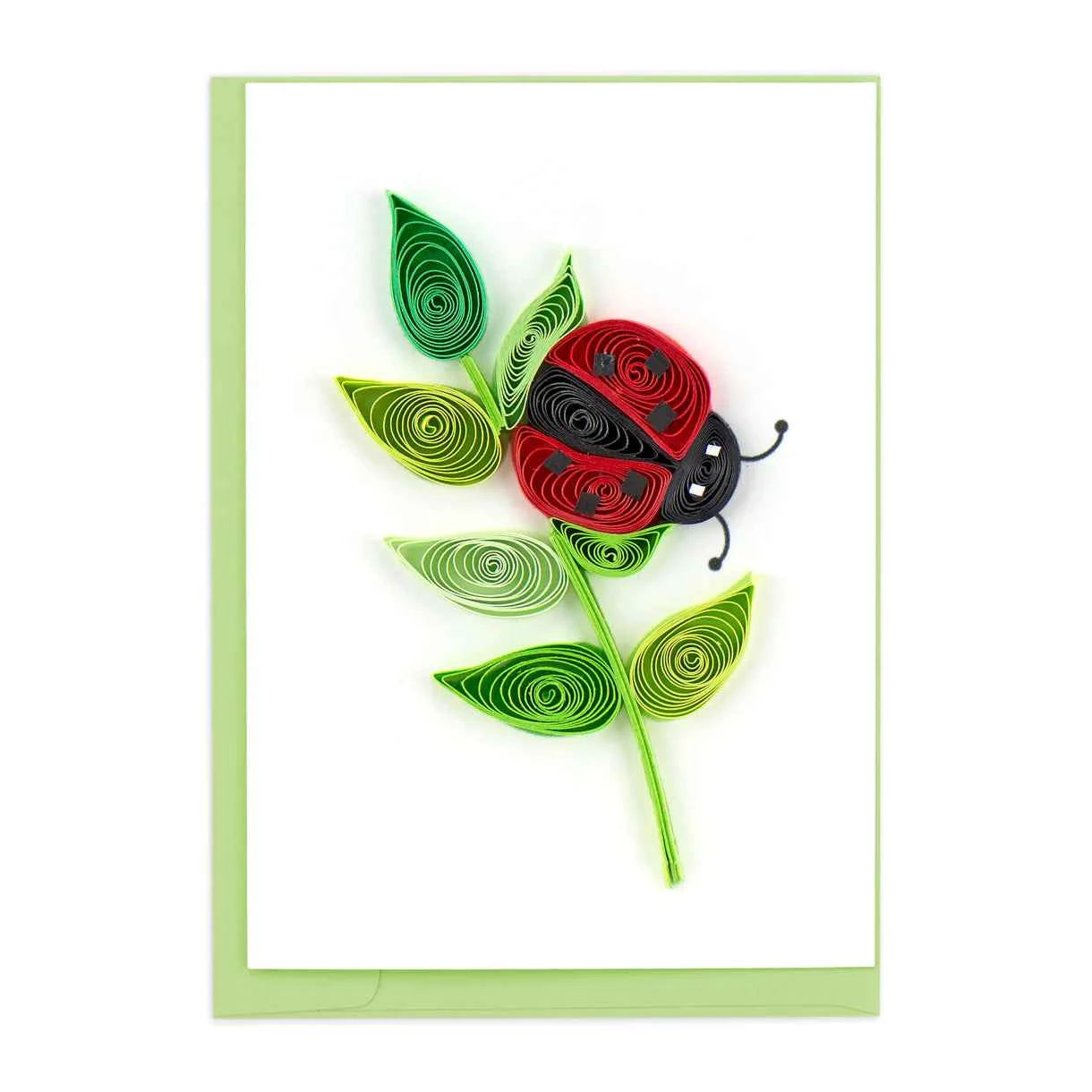 Quilled Ladybug Gift Enclosure Mini Card