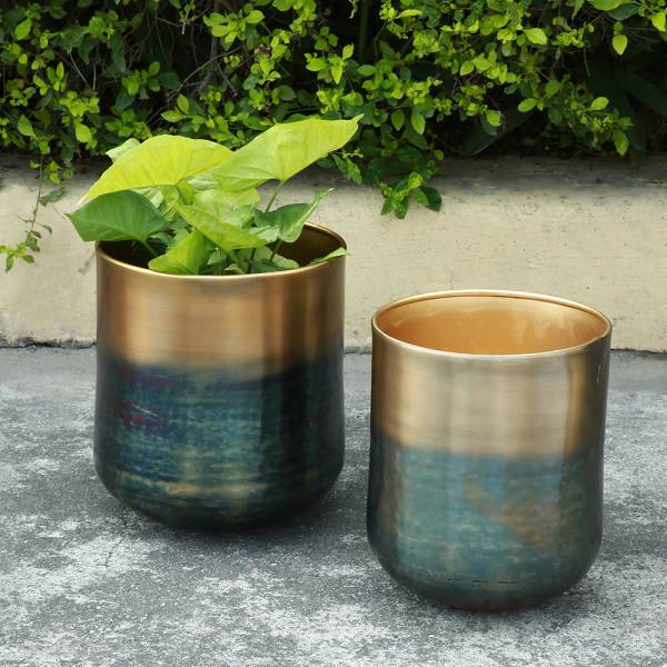 BURNT BRASS PLANTER