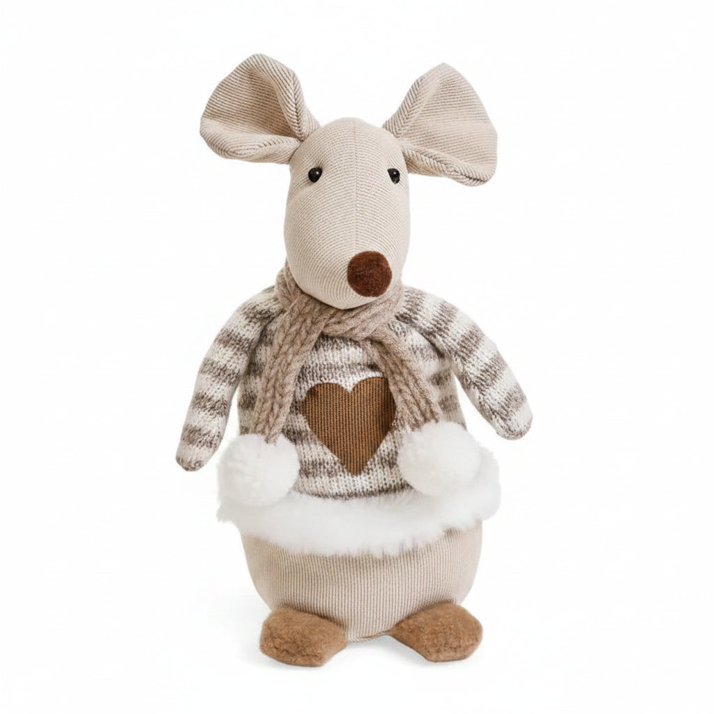 Decorative Mouse w/Scarf