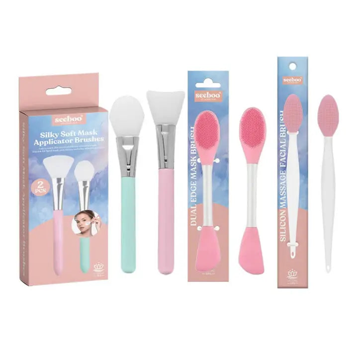 assorted facial brushes (sold separately)