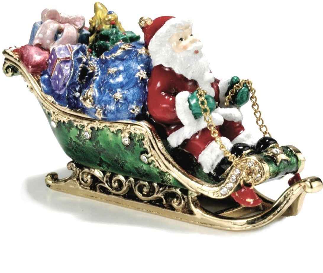 Santa on Sleigh Box