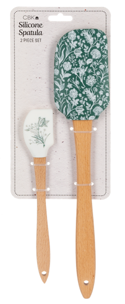 Green Botanical Spatula (2 pc. set)