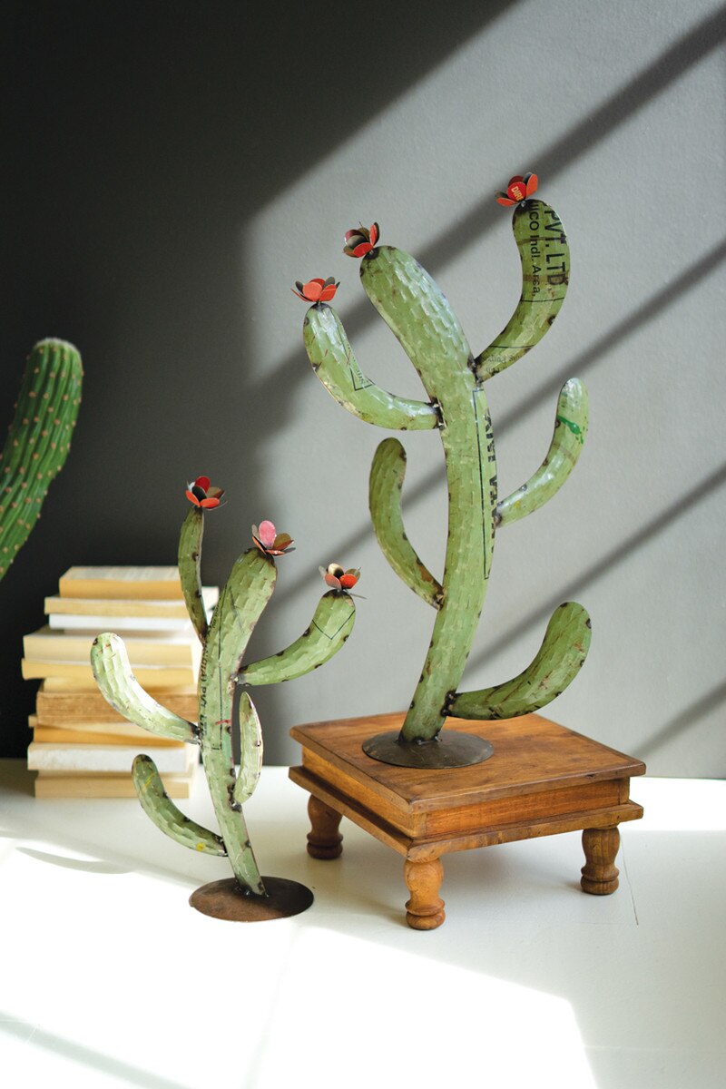 Recycled Iron Cactus - Assorted