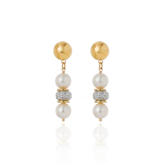Perlina Earrings 18K Gold Plated