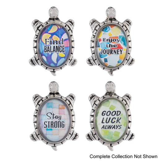 Lucky Little Turtle Figurine Charm- Assorted-sold separately